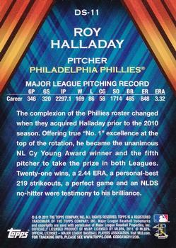 2011 Topps - Diamond Stars #DS-11 Roy Halladay Back