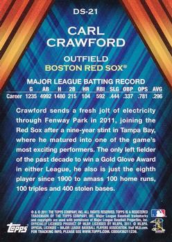 2011 Topps - Diamond Stars #DS-21 Carl Crawford Back