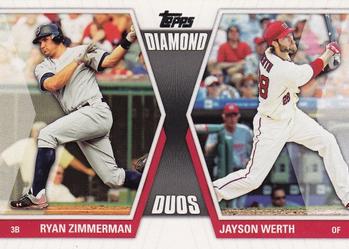 2011 Topps - Diamond Duos (Series 2) #DD-14 Ryan Zimmerman / Jayson Werth Front