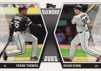 2011 Topps - Diamond Duos (Series 2) #DD-7 Frank Thomas / Adam Dunn Front