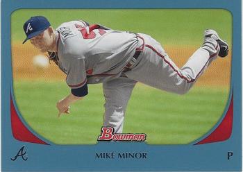 2011 Bowman - Blue #132 Mike Minor Front
