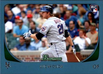 2011 Bowman - Blue #217 Lucas Duda Front