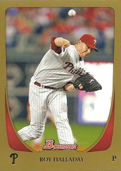 2011 Bowman - Gold #99 Roy Halladay Front