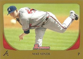 2011 Bowman - Gold #132 Mike Minor Front