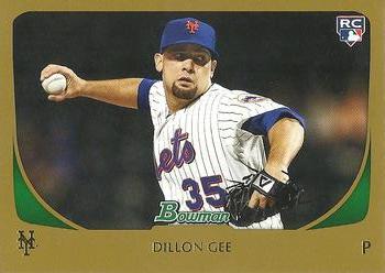 2011 Bowman - Gold #212 Dillon Gee Front