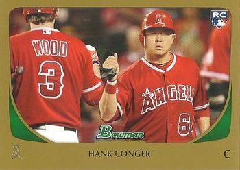 2011 Bowman - Gold #219 Hank Conger Front