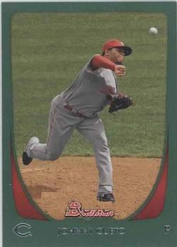 2011 Bowman - Green #112 Johnny Cueto Front