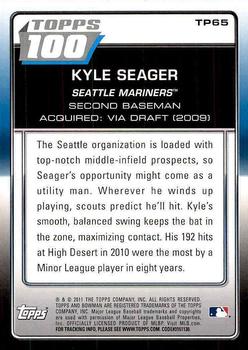2011 Bowman - Topps 100 #TP65 Kyle Seager Back