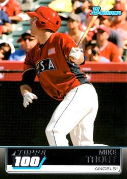 2011 Bowman - Topps 100 #TP90 Mike Trout Front