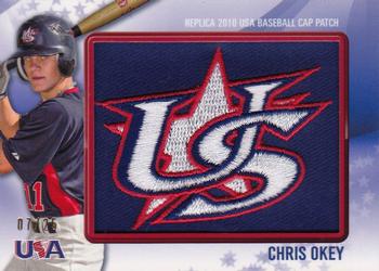 2011 Bowman - USA Baseball Logo Patch #USA-58 Chris Okey Front