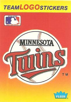 1991 Fleer - Team Logo Stickers #NNO Minnesota Twins Front