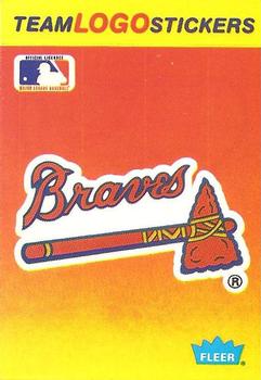 1991 Fleer - Team Logo Stickers #NNO Atlanta Braves Front