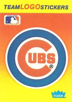 1991 Fleer - Team Logo Stickers #NNO Chicago Cubs Front