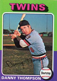 1975 Topps Mini #249 Danny Thompson Front