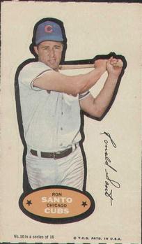1968 Topps Action All-Star Stickers #16 Ron Santo Front