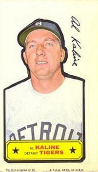 1968 Topps Action All-Star Stickers #6 Al Kaline Front