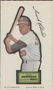1968 Topps Action All-Star Stickers #3 Frank Robinson Front