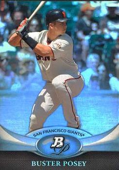 2011 Bowman Platinum #28 Buster Posey Front