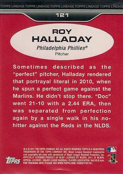 2011 Topps Lineage #121 Roy Halladay Back