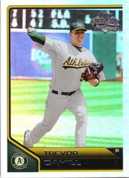 2011 Topps Lineage - Diamond Anniversary Refractors #113 Trevor Cahill Front