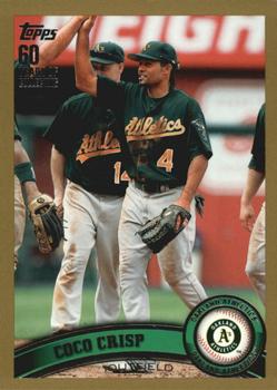 2011 Topps - Gold #190 Coco Crisp Front