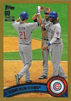 2011 Topps - Gold #309 Chicago Cubs Front