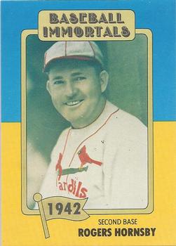 1980-87 SSPC HOF #27 Rogers Hornsby Front