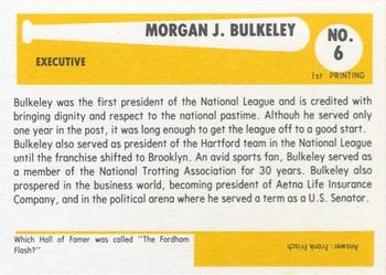 1980-87 SSPC HOF #6 Morgan Bulkeley Back