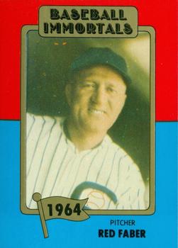 1980-87 SSPC HOF #96 Red Faber Front