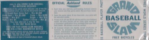1967 Ashland Oil #NNO Joe Torre Back