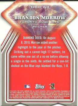 2011 Topps - Diamond Die Cut #DDC-63 Brandon Morrow Back