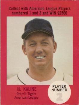 1968 Atlantic Oil Play Ball Contest Cards #NNO Al Kaline Front