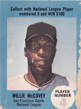 1968 Atlantic Oil Play Ball Contest Cards #NNO Willie McCovey Front