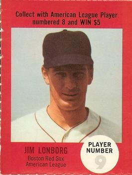 1968 Atlantic Oil Play Ball Contest Cards #NNO Jim Lonborg Front