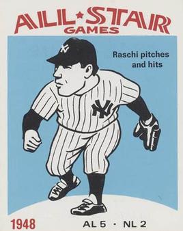 1974 Laughlin All-Star Games #48 Vic Raschi - 1948 Front