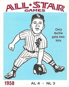 1974 Laughlin All-Star Games #58 Nellie Fox - 1958 Front