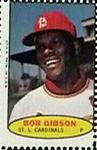 1974 Topps Stamps #NNO Bob Gibson Front