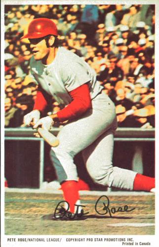 1972 Pro Stars Postcards #NNO Pete Rose Front