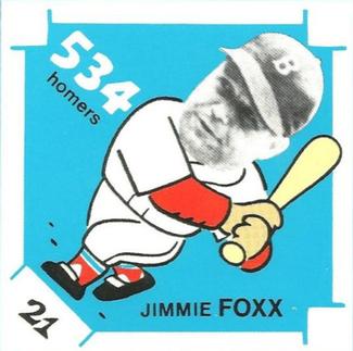1980 Laughlin The 300/.400/500 Club #21 Jimmie Foxx Front