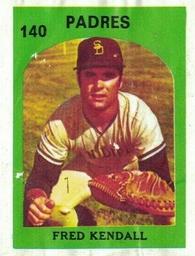 1972 Topps Venezuelan Stamps #140 Fred Kendall Front