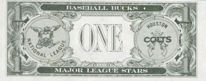 1962 Topps Baseball Bucks #NNO Norm Larker Back
