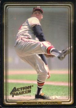 1993 Amoco/Coca-Cola Action Packed All-Star Gallery #16 Warren Spahn Front