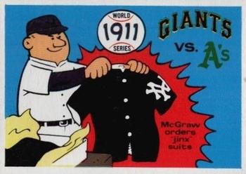 1970 Fleer World Series #8 1911 - Giants vs. A's - John McGraw Front