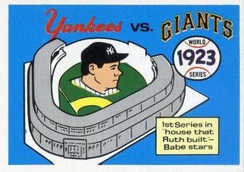 1970 Fleer World Series #20 1923 - Yankees vs. Giants - Babe Ruth Front