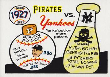 1970 Fleer World Series #24 1927 - Pirates vs. Yankees - Paul Waner / Babe Ruth / Lou Gehrig Front