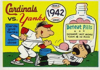 1970 Fleer World Series #39 1942 - Cardinals vs. Yankees Front