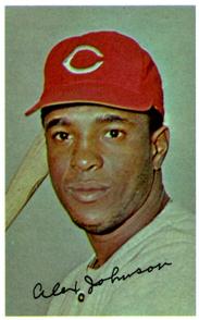 1969-70 MLB/MLBPA Baseball Stars Photostamps #NNO Alex Johnson Front