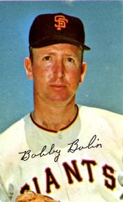 1969-70 MLB/MLBPA Baseball Stars Photostamps #NNO Bobby Bolin Front