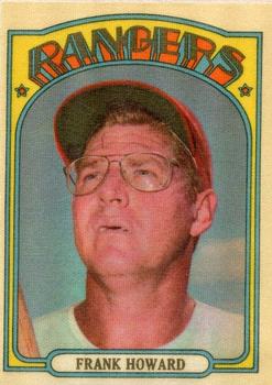 1972 Topps Cloth Test #NNO Frank Howard Front