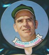 1972 Topps Candy Lids Test #NNO Gaylord Perry Front